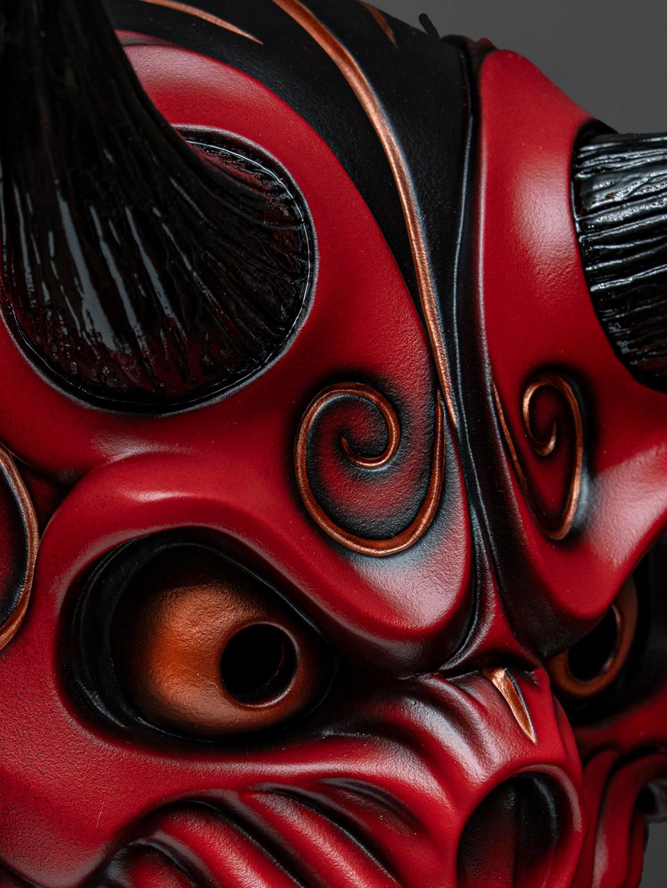 (SLAUGHTER TO PREVAIL) ALEX TERRIBLE MASK “ONI RED” - Image 6